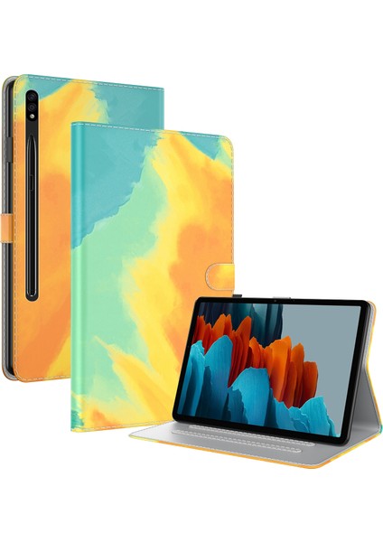 Samsung Galaxy Tab S7 + 12.4 Inç T970 / T976B Için Kılıf Sonbahar Yaprakları (Yurt Dışından)
