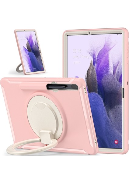 Samsung Galaxy Tab S7 + / S7 Fe 12.4 Inç T970 Tpu + Pc Kılıfı Cherry Blossoms Pink (Yurt Dışından)