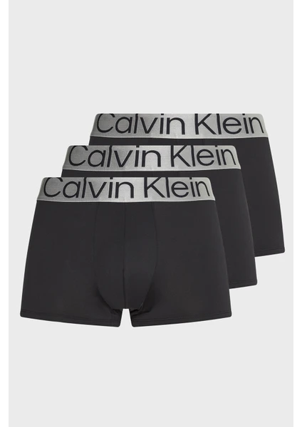 Calvin Klein Erkek 3'lü Trunk Boxer Seti Steel Micro