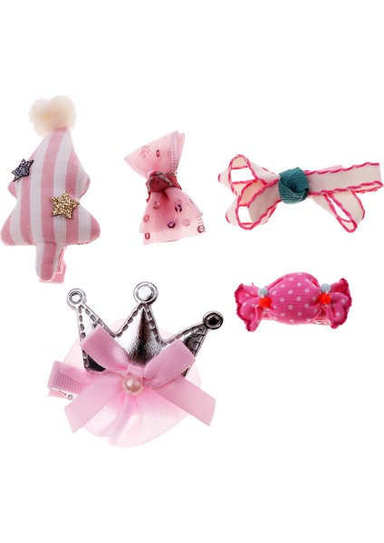 5 Adet Bebek Saç Aksesuarı Toka Seti - Pembe (Yurt Dışından) fiyatları