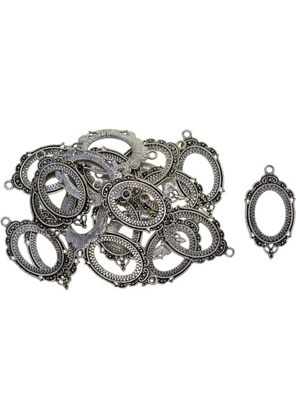 4x 20 Adet Oval Boş Kolye Tepsi Cabochons (Yurt Dışından) fiyatları