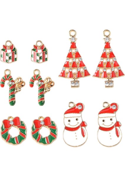 2x 10 Adet Çeşitli Emaye Charm Kolye Noel Ağacı Kardan Adam Garland Hediye (Yurt Dışından) indirimleri