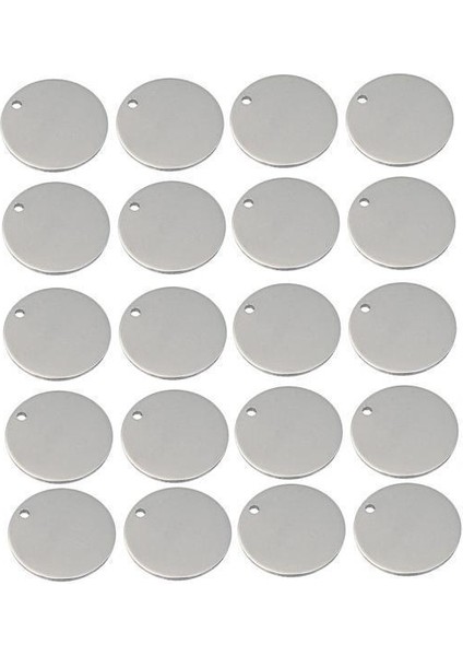 3x Düz Yuvarlak Daire Boşluk Damgalama Charms Kefalet Kolye Takı Bulguları (Yurt Dışından)