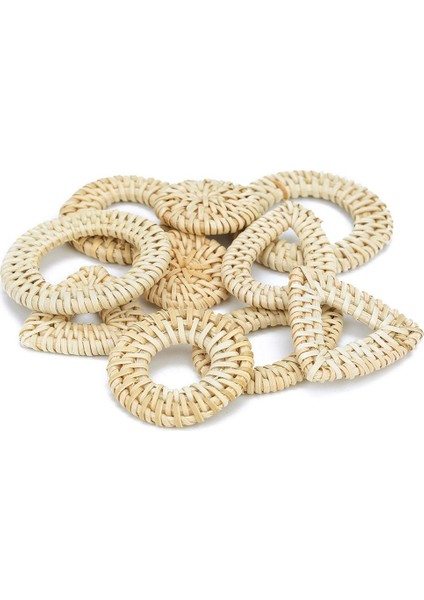 2x 3 Çeşitli Şekiller (Üçgen, Yuvarlak, Su Damlası) Rattan Küpe Dıy Takı Bulguları, Rustik Stil Aksesuarları (Yurt Dışından) modelleri