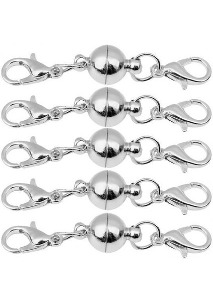 3x5 Set Takı Bulguları Manyetik Istakoz Klipsler Dıy Kolye Bilezik 40X8MM (Yurt Dışından)
