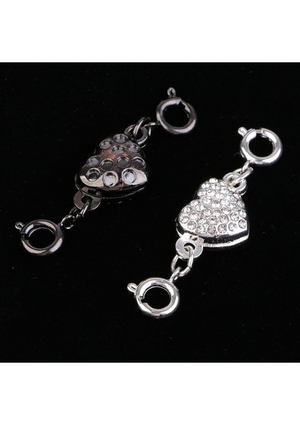 3x 2 Setleri Rhinestone Kalp Pirinç Manyetik Istakoz Klipsler Dıy Takı Bulma (Yurt Dışından) modelleri