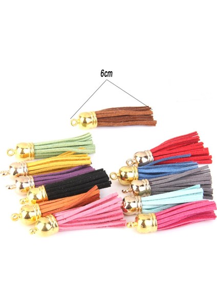 3x 12 Adet Çok Renkli Kadife Püskül Charms W / Altın Takı ve El Sanatları Için 55MM (Yurt Dışından) indirimleri