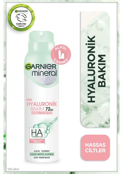 Mineral Hyaluronik Bakım Sprey Deodorant