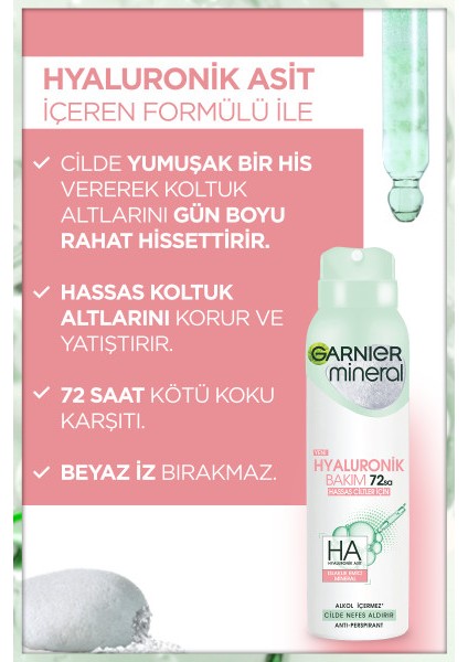 Mineral Hyaluronik Bakım Sprey Deodorant modelleri