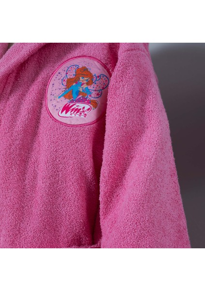 Winx by Karaca Home Bloom Pembe %100 Pamuk 6-8 Yaş Bornoz fiyatları