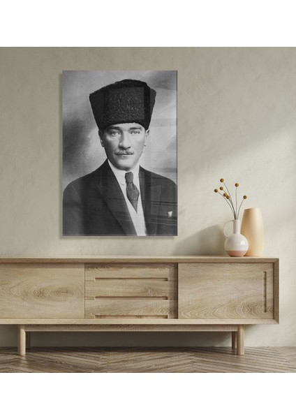 Gift Atatürk Temalı Cam Tablo 45X65CM-1