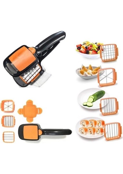 -Nicer Dicer Quick 5 In 1 Pratik Hazneli Sebze Meyve Doğrayıcı fiyatları