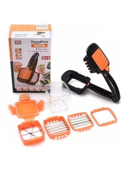 -Nicer Dicer Quick 5 In 1 Pratik Hazneli Sebze Meyve Doğrayıcı modelleri
