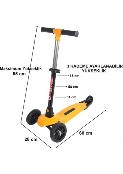 Rising Sports 3 Tekerlekli Scooter