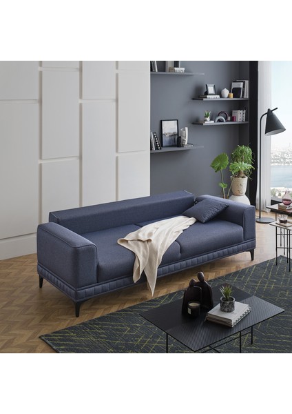 Pavia 3'lü Yataklı Koltuk - Lacivert fırsatları