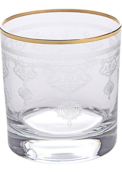 Viski Bardağı 6 Parça Armoni Altın M00624-KS