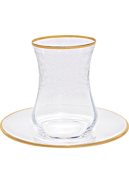Çay Takımı 12 Parça Morano Altın M00719