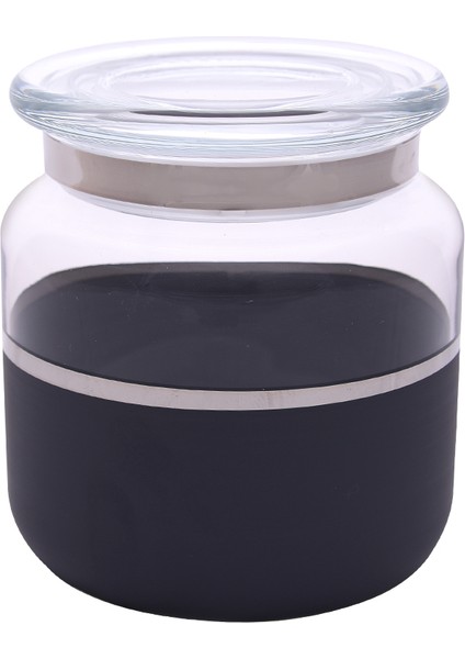Kavanoz 10 x 10 cm Vision Black Platin M06306-AB