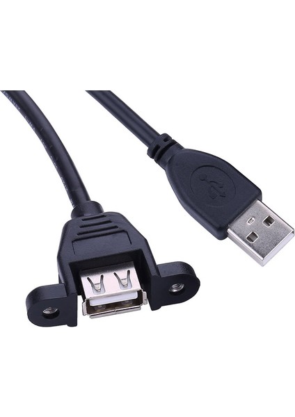 USB 2.0 Dişi Erkek Panel Tipi Montajlanabilir USB 2.0 Kablo 1 m