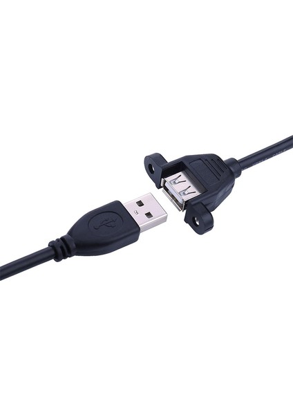 USB 2.0 Dişi Erkek Panel Tipi Montajlanabilir USB 2.0 Kablo 1 m