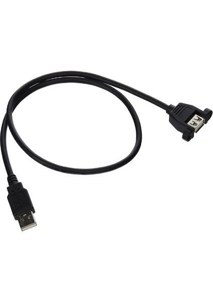 USB 2.0 Dişi Erkek Panel Tipi Montajlanabilir USB 2.0 Kablo 1 m