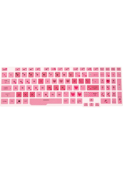 Klavye Kapak Silikon Evrensel Asus Tuf Gaming A15 Laptop Aksesuarları Pembe (Yurt Dışından)