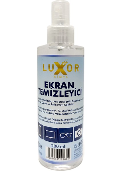 Kimya Ekran Gözlük LCD Temizleyici 200 ml