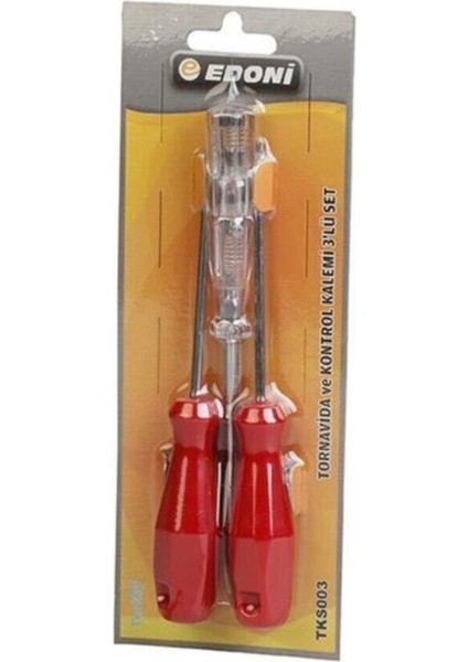 Tornavida ve Kontrol Kalemi 3'lü Set