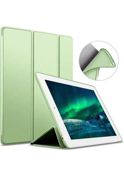 Apple iPad 9. Nesil 10.2" 2021 Kılıf Arkası Silikon Smart Case A2602 A2603 A2604 A2605