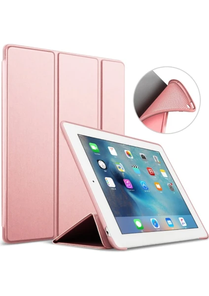 Apple iPad 9. Nesil 8. Nesil 7. Nesil 10.2" Kılıf Arkası Silikon Smart Case A2602 A2603 A2604 A2605