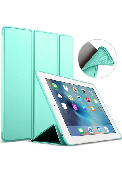 Apple iPad 9. Nesil 10.2" 2021 Kılıf Arkası Silikon Smart Case A2602 A2603 A2604 A2605