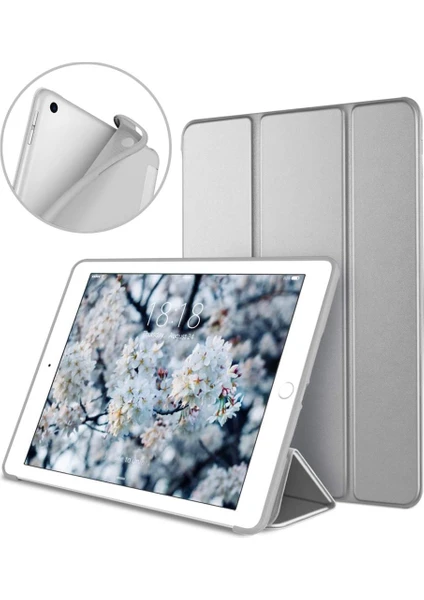 Mobaxaksesuar iPad 8. Nesil 10.2" Kılıf Arkası Silikon Smart Case A2270 A2428 A2429 A2430