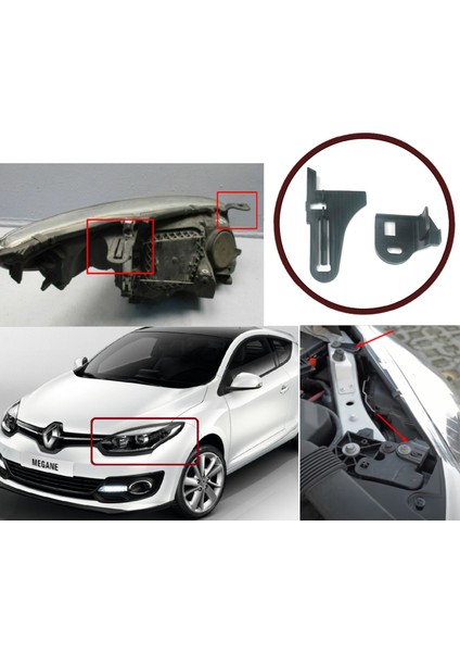 BHL510 Renault Megane MK3 2008-2016 İçin Sol Far Tamir Seti 260607305R fiyatları