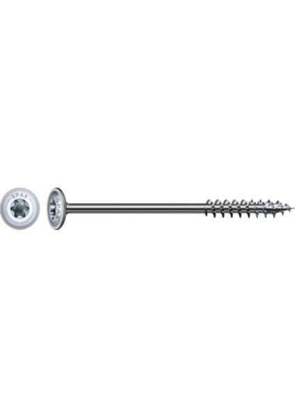 Ahşap Konstrüksiyon Vidasıhı.force 6 x 140 mm 100'lü Yarım Dişli Pul Başlı