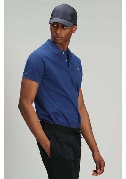 Laon Spor Polo Yaka Erkek Tişört Siyah