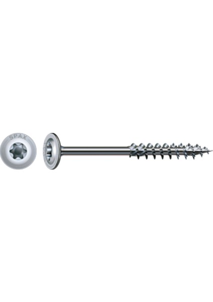 Ahşap Konstrüksiyon Vidasıhı.force 8 x 180 mm 50'li Yarım Dişli Pul Başlı