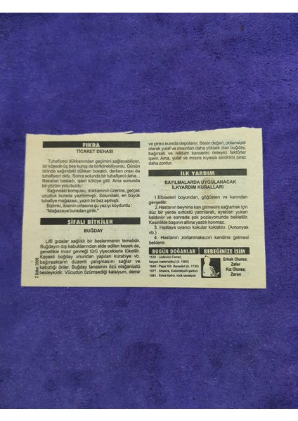 2 Şubat 2008 Takvim Yaprağı - Nostaljik Koleksiyonluk Takvim Yaprağı A