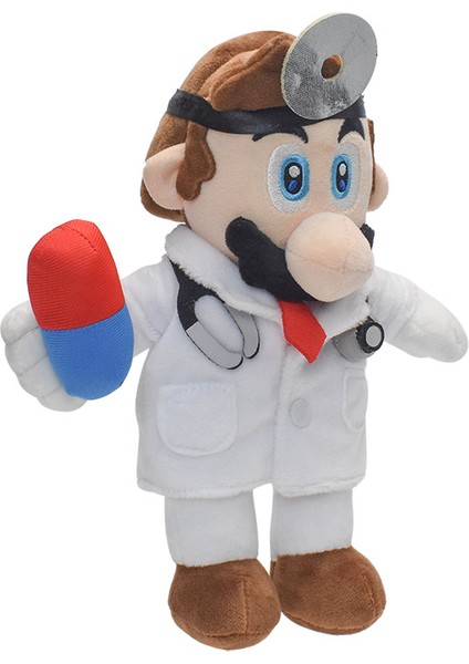 Süper Mario Dr. Mario Doktor Peluş Çocuk Oyuncakları (Yurt Dışından)