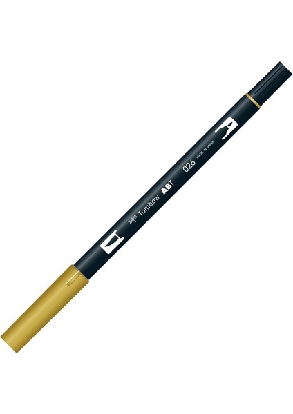 Dual Brush Pen Grafik Çizim Kalemi 026 Yellow Gold