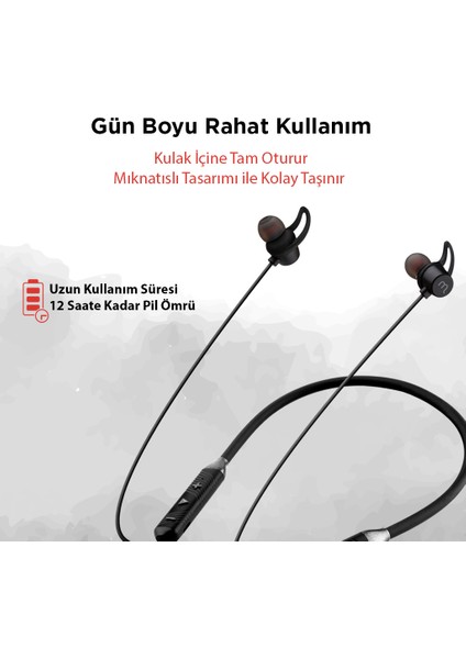 mojue by ttec BE02 Kablosuz Bluetooth Kulaklık-Siyah