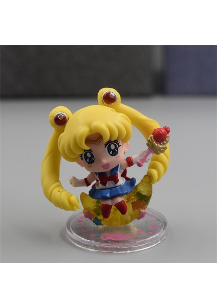 6 Adet Q Versiyonu Sailor Moon Bebek Süs Oyuncak (Yurt Dışından)