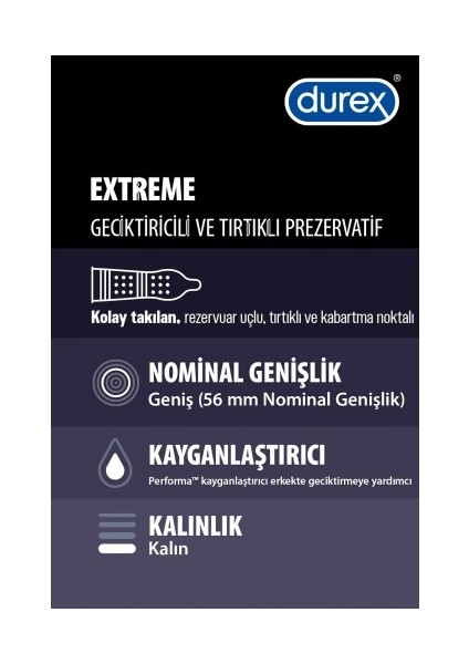 Extreme Prezervatif 30 Lu x 2 Adet (60 Adet)