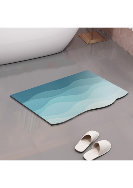 F Fityle Banyo Banyo Halı Mat Kaymaz Makine Yıkanabilir Banyo Mat Tuvalet Paspası Stil A