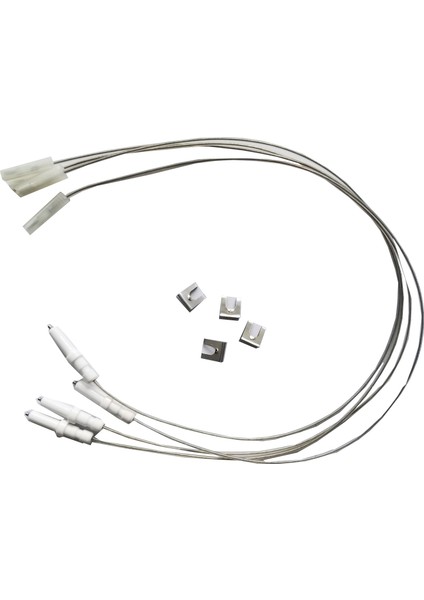 Ocak Ateşleme Buji Kablolu 175 mm (4 Adet) Ankastre Ocak ve Setüstü Çakmak Buji