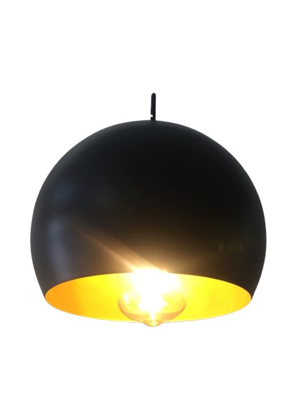 modern,rustik,vintage mutfak,oda,cafe,oteller için siyah 1xe27 metal sarkıt avize çap:20cm