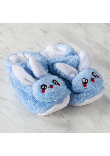 Bebek Patiği / Ev Ayakkabısı Mavi Tavşan