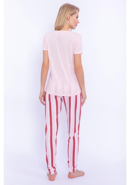 8275 Summer Toz Somon Kadın Slim Fit Homewear indirimleri