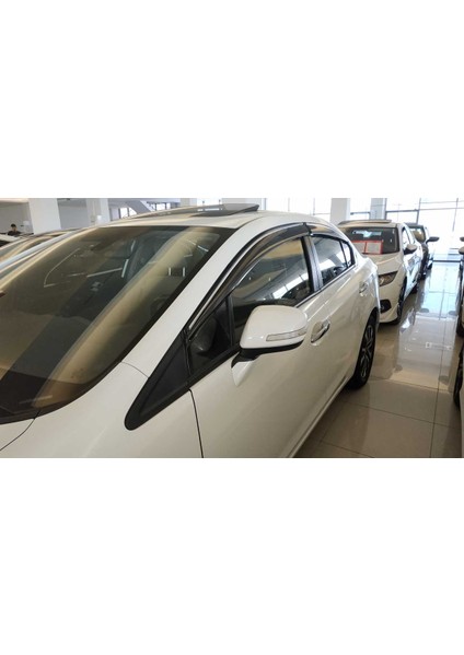 Honda Civic Fb7 2012-2015 Cam Rüzgarlığı Krom (Çıtalı)