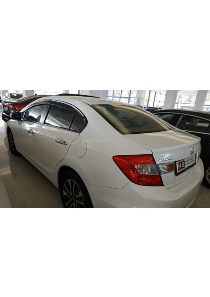 Honda Civic Fb7 2012-2015 Cam Rüzgarlığı Krom (Çıtalı)