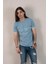 Slimfit Baskılı Sıfır Yaka Erkek Penye T-Shirt 1